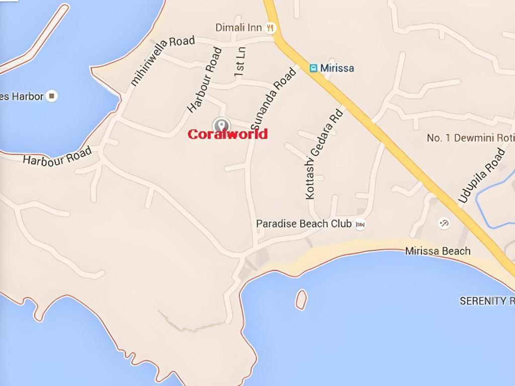 Coralworld Hotel Mirissa Bagian luar foto